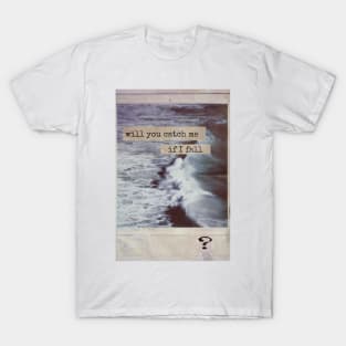 Sea ocean picture quotes quote typing machine vintage retro aesthetic books lover bookworm biblichore T-Shirt